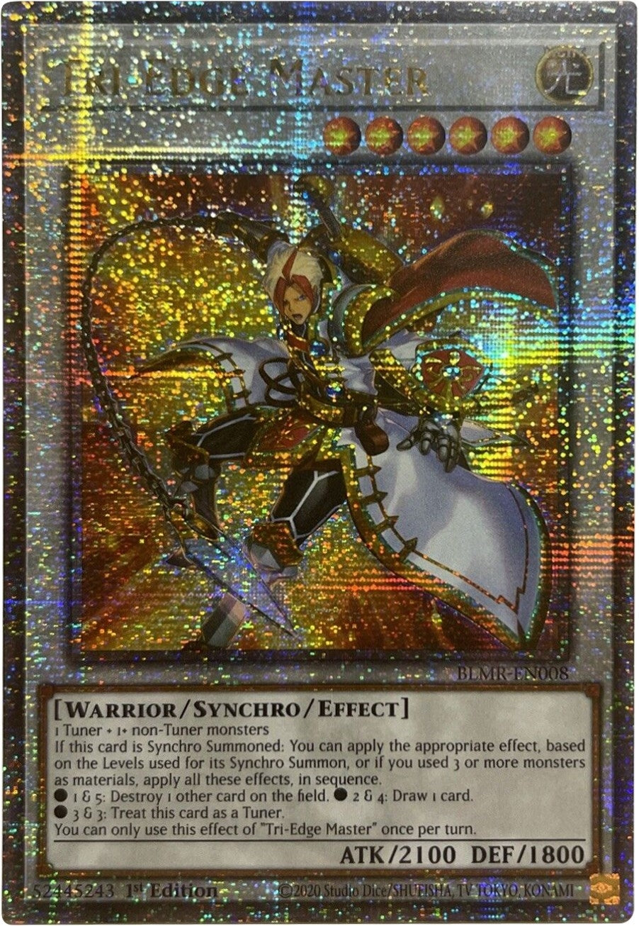 Tri-Edge Master (Quarter Century Secret Rare) (8) (BLMR) - YuGiOh Single