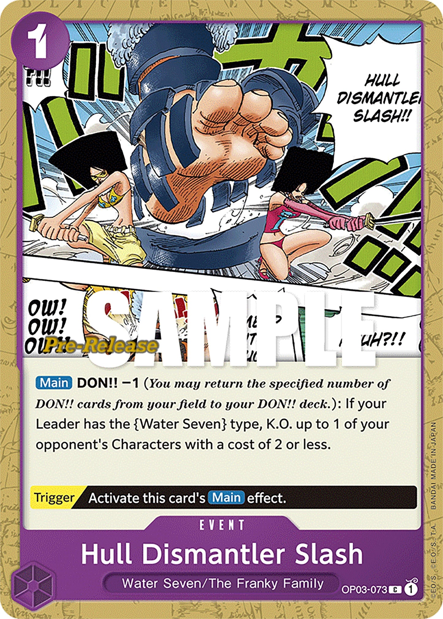 Hull Dismantler Slash (3073) (OP03 PRE) - One Piece Card Game Single