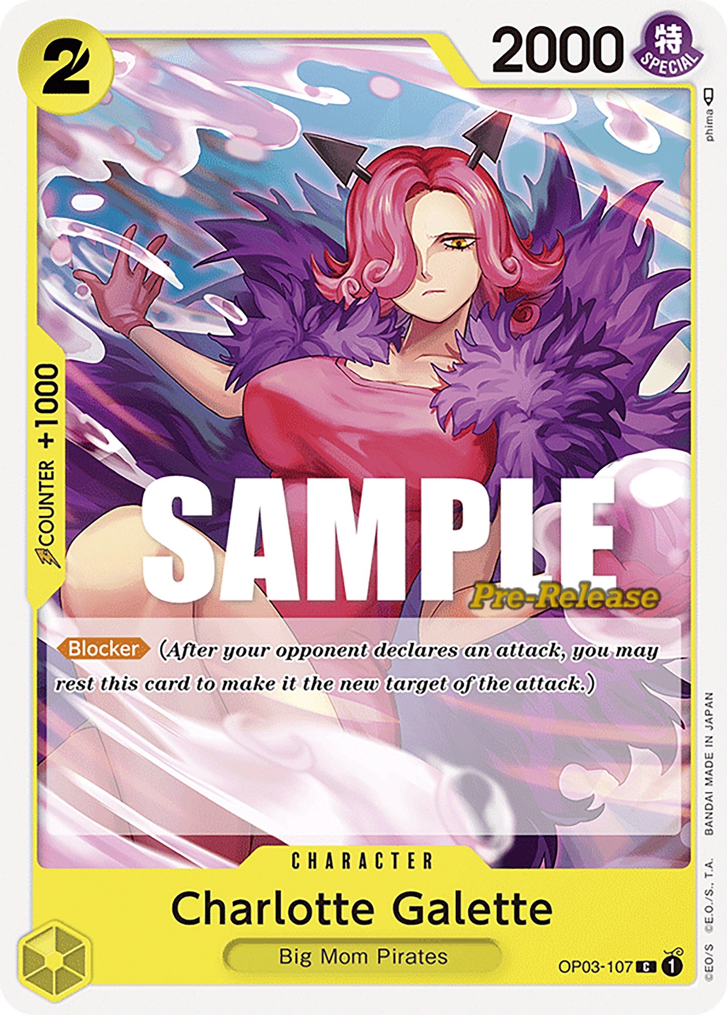 Charlotte Galette (3107) (OP03 PRE) - One Piece Card Game Single