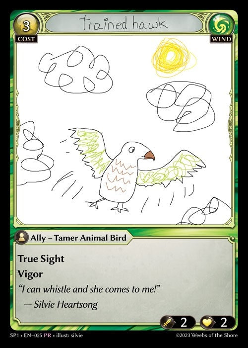 Image for Trained Hawk (025) (Supporter Pack 1) - Grand Archive TCG