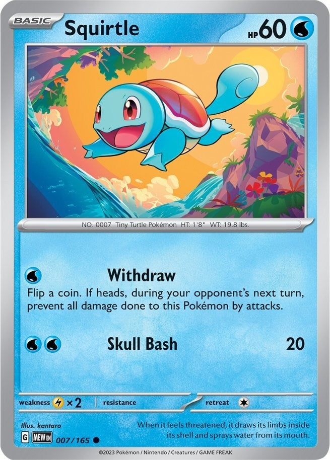 Image for Squirtle (007/165) (SV: Scarlet & Violet 151) - Pokemon