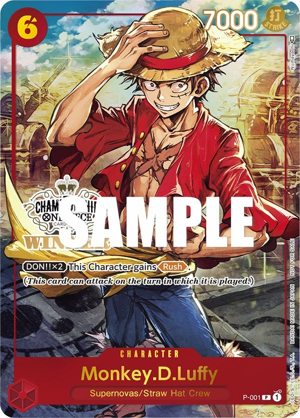 Monkey.D.Luffy (Store Championship Trophy Card) (1) (OP-PR) - One Piece Card Game Single