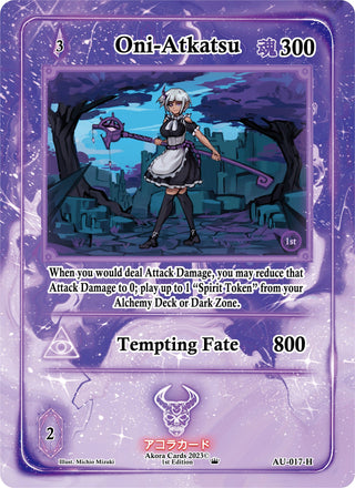 Oni-Atkatsu (Holo) (17) (AU1E) - Akora TCG Single
