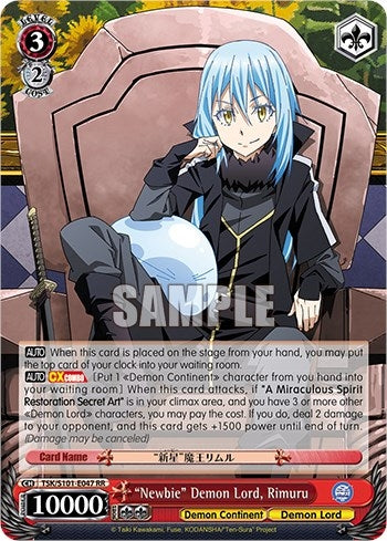 ’Newbie’ Demon Lord Rimuru (101047) - Weiss Schwarz Single