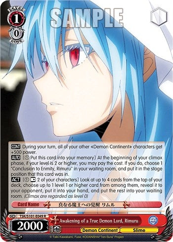 Awakening of a True Demon Lord Rimuru (101049) - Weiss Schwarz Single