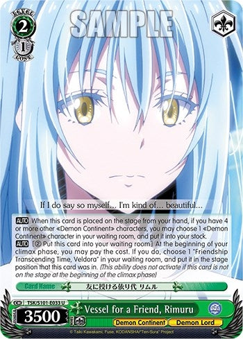 Vessel for a Friend Rimuru (101033) - Weiss Schwarz Single