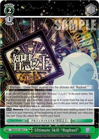 Ultimate Skill ’Raphael’ (101041) - Weiss Schwarz Single