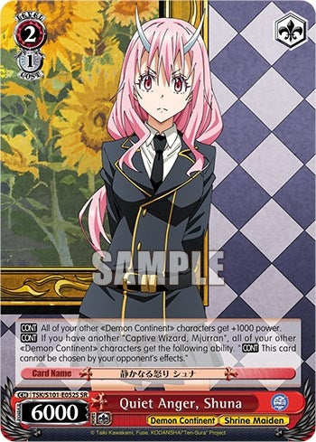 Quiet Anger Shuna (SR) (101052) - Weiss Schwarz Single