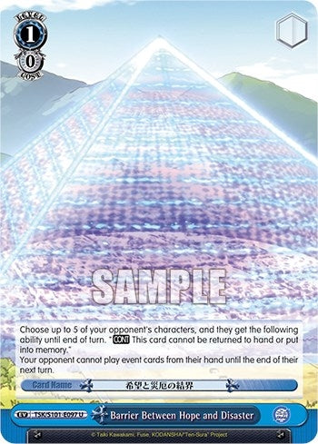 Barrier Between Hope and Disaster (101097) - Weiss Schwarz Single