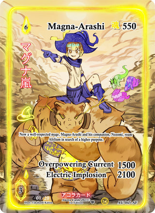 Magna-Arashi (Alternate Full Art) (Serial Numbered) (45) (AU1E) - Akora TCG Single