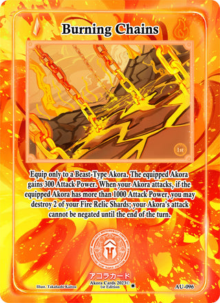 Burning Chains (96) (AU1E) - Akora TCG Single