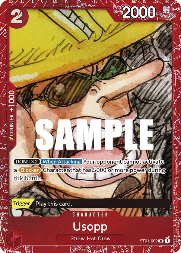 Usopp (Premium Card Collection -ONE PIECE FILM RED Edition-) (1002) (OP-PR) - One Piece Card Game Single