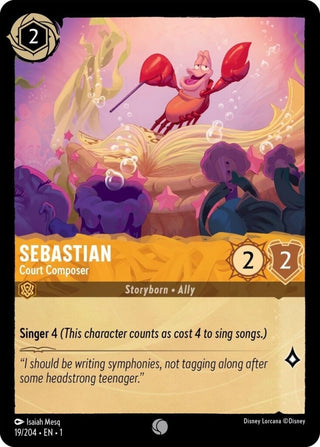 Sebastian - Court Composer (19) (1) - Disney Lorcana Single
