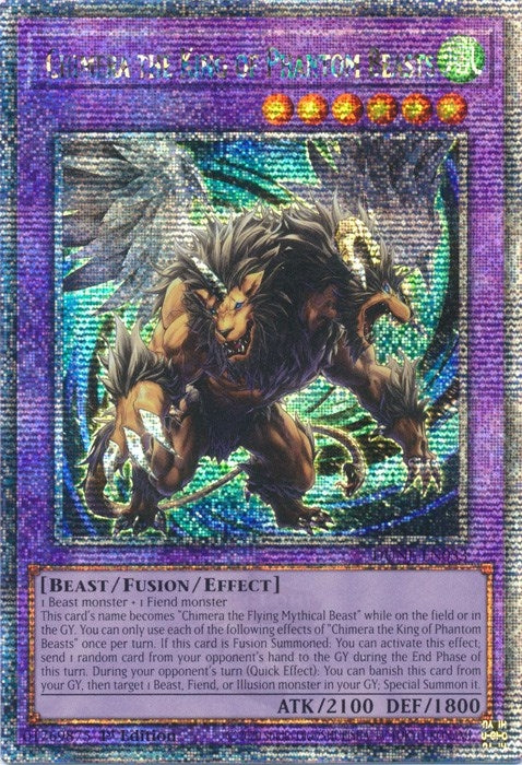 Chimera the King of Phantom Beasts (Quarter Century Secret Rare) (33) (DUNE) - YuGiOh Single