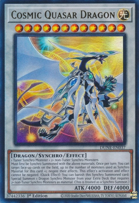 Cosmic Quasar Dragon (37) (DUNE) - YuGiOh Single