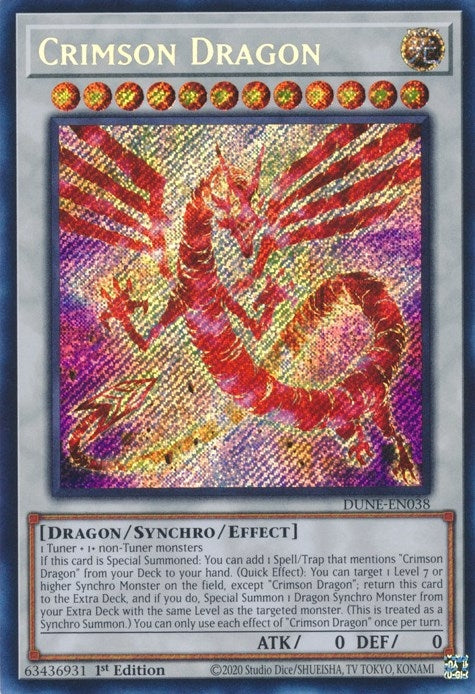 Crimson Dragon (38) (DUNE) - YuGiOh Single