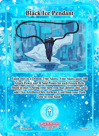 Black Ice Pendant (115) (AU1E) - Akora TCG Single