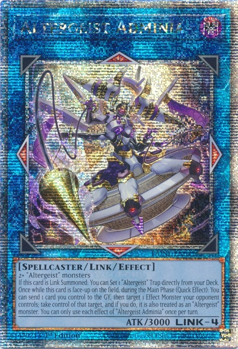 Altergeist Adminia (Quarter Century Secret Rare) (47) (DUNE) - YuGiOh Single
