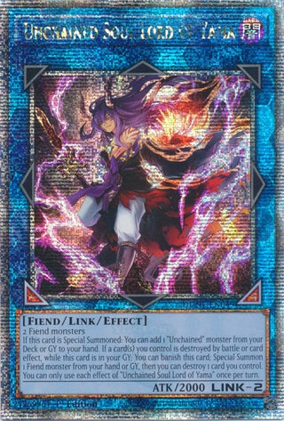Unchained Soul Lord of Yama (Quarter Century Secret Rare) (49) (DUNE) - YuGiOh Single