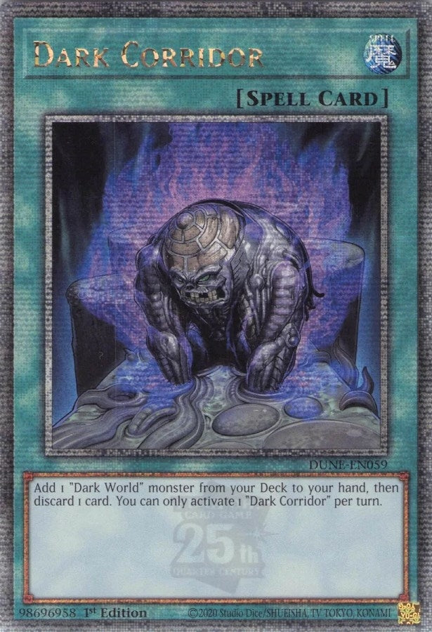 Dark Corridor (Quarter Century Secret Rare) (59) (DUNE) - YuGiOh Single