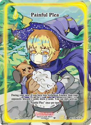Painful Plea (Full Art) (126) (AU1E) - Akora TCG Single