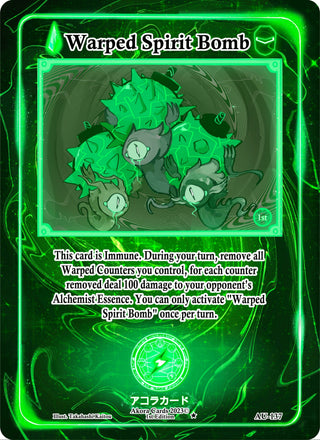 Warped Spirit Bomb (137) (AU1E) - Akora TCG Single