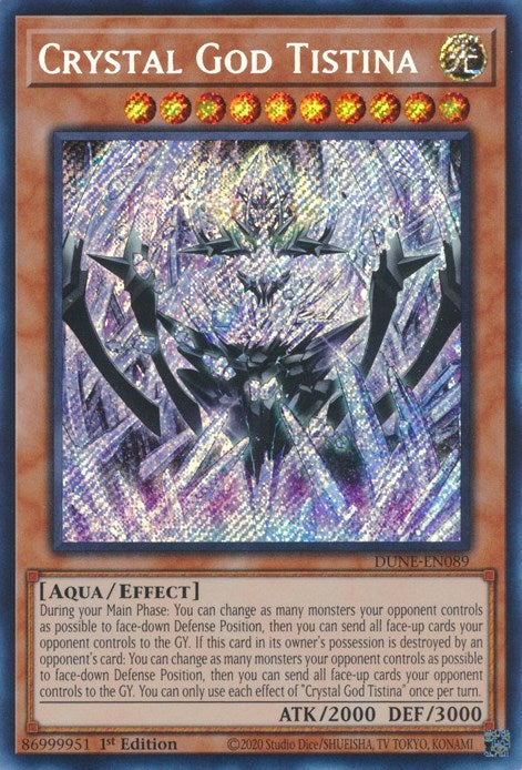 Crystal God Tistina (89) (DUNE) - YuGiOh Single