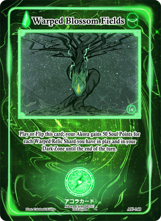 Warped Blossom Fields (140) (AU1E) - Akora TCG Single