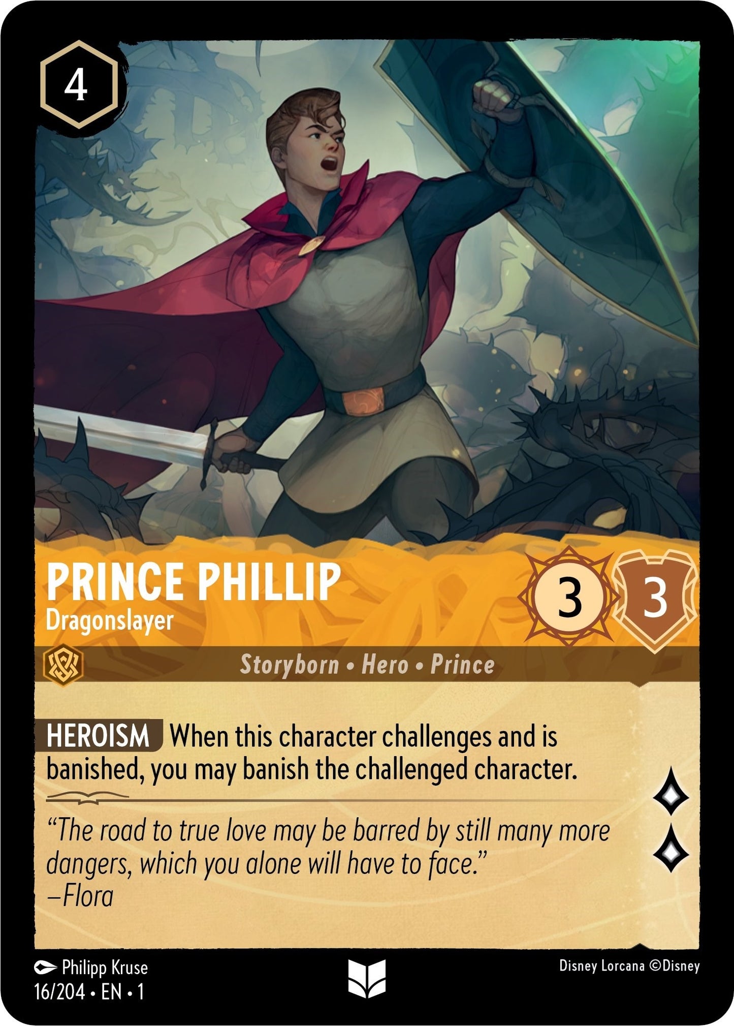 Prince Phillip - Dragonslayer (16) (1) - Disney Lorcana Single