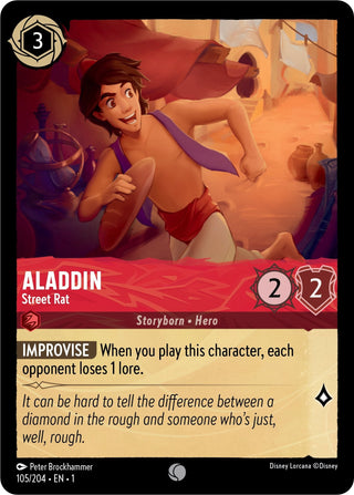 Aladdin - Street Rat (105) (1) - Disney Lorcana Single