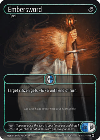 Embersword (Box Topper) (115) - Kryptik TCG Single