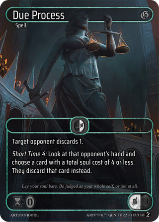 Due Process (Box Topper) (117) - Kryptik TCG Single