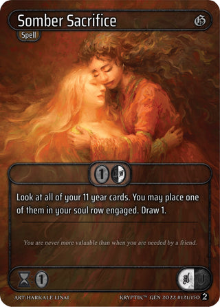 Somber Sacrifice (121) - Kryptik TCG Single