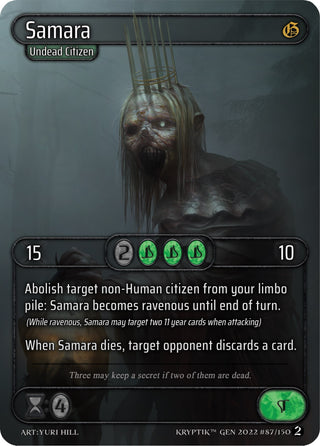 Samara (87) - Kryptik TCG Single