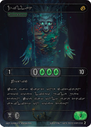 Zillah (Silver Kryptik Language) (89) - Kryptik TCG Single