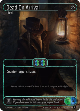 Dead On Arrival (Box Topper) (126) - Kryptik TCG Single