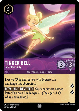 Tinker Bell - Peter Pan’s Ally (58) (1) - Disney Lorcana Single
