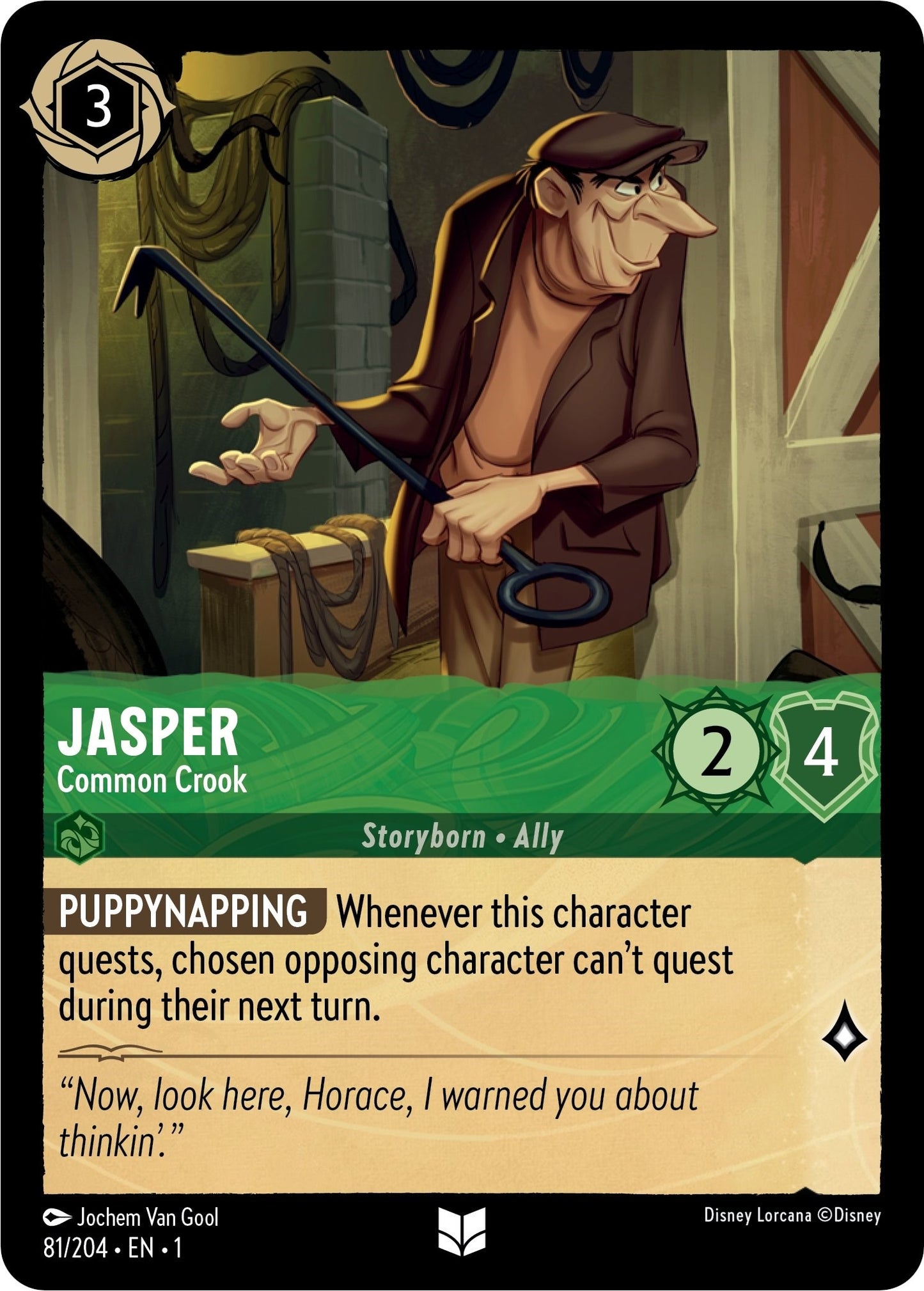 Jasper - Common Crook (81) (1) - Disney Lorcana Single