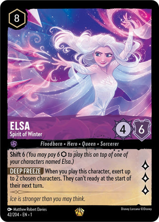 Elsa - Spirit of Winter (42) (1) - Disney Lorcana Single