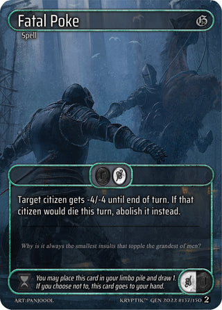 Fatal Poke (Box Topper) (137) - Kryptik TCG Single