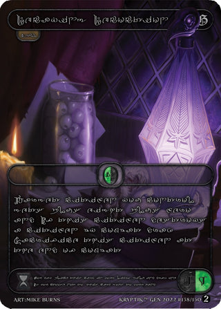 Decaying Decoction (Silver Kryptik Language) (138) - Kryptik TCG Single