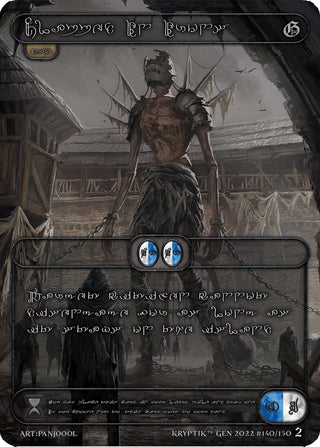 Clapped In Irons (Silver Kryptik Language) (140) - Kryptik TCG Single