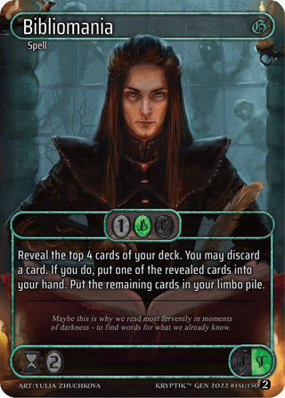 Bibliomania (Box Topper) (141) - Kryptik TCG Single