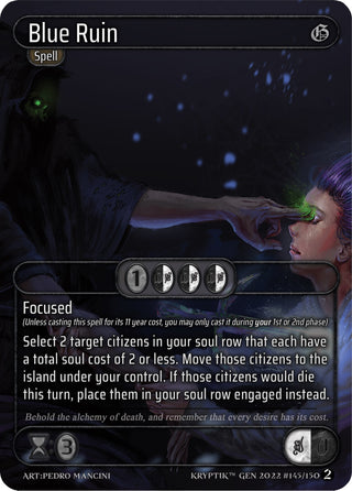 Blue Ruin (145) - Kryptik TCG Single