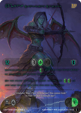 Alona Sanguine Sniper (Green Kryptik Language) (29) - Kryptik TCG Single