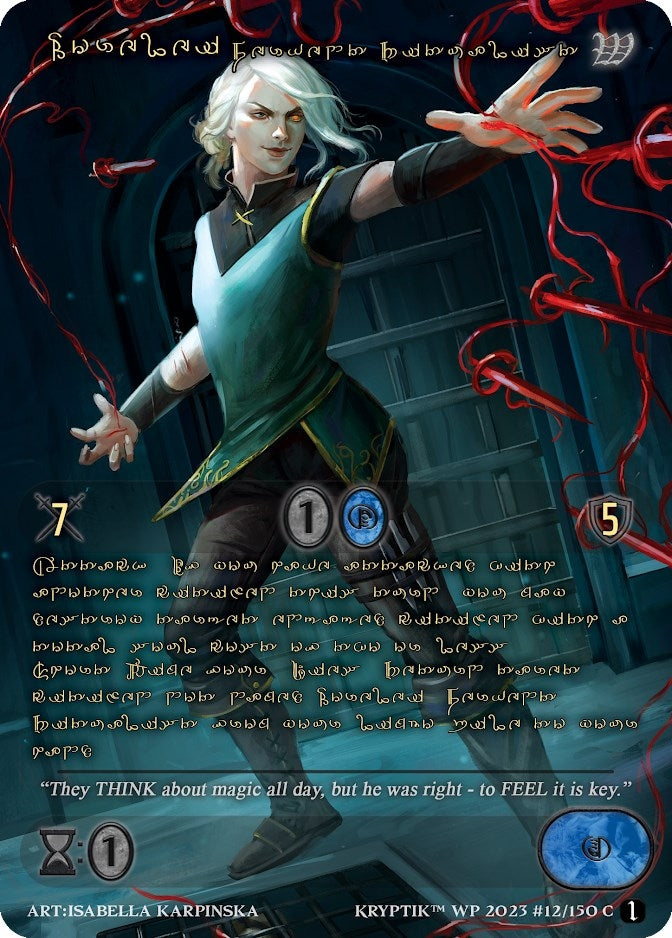 Lorelei Fervent Ritualist (Gold Kryptik Language) (12) - Kryptik TCG Single