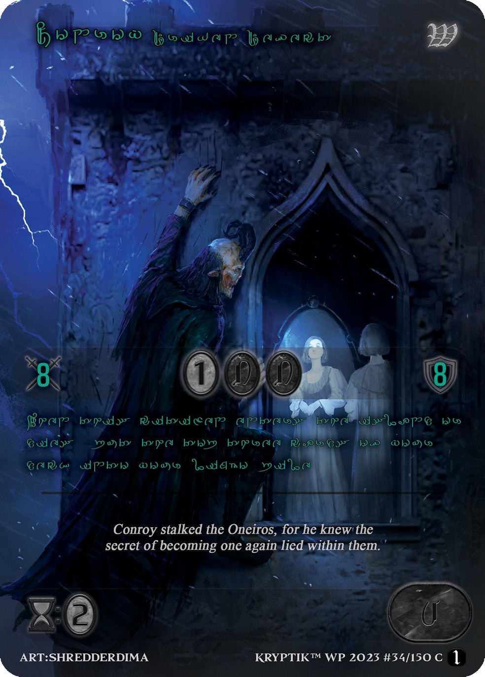 Conroy Driven Defect (Green Kryptik Language) (34) - Kryptik TCG Single