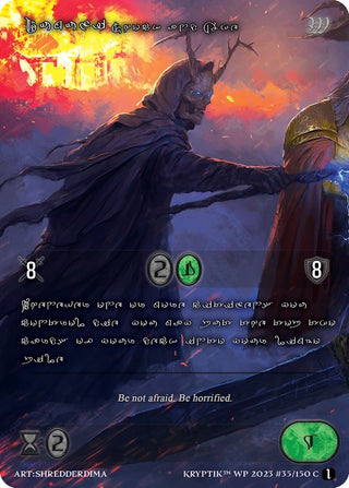 Dumuzi Shock and Awe (Silver Kryptik Language) (35) - Kryptik TCG Single