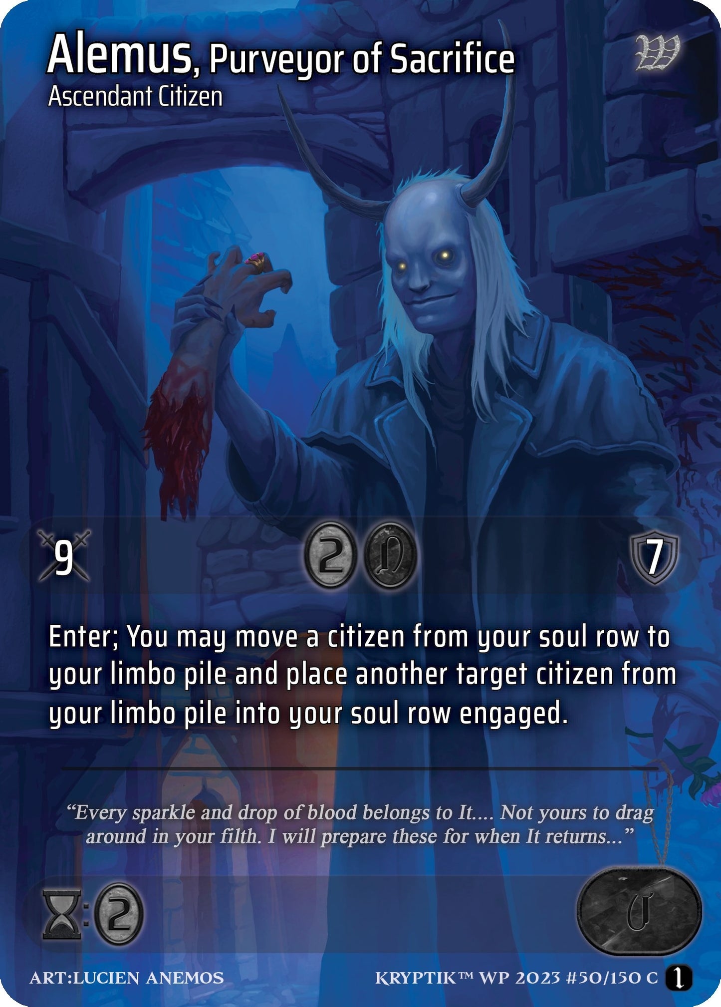 Alemus Purveyor of Sacrifice (50) - Kryptik TCG Single