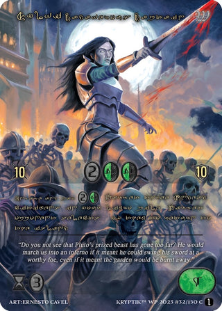 Sylvi Cadaverous Captain (Gold Kryptik Language) (32) - Kryptik TCG Single